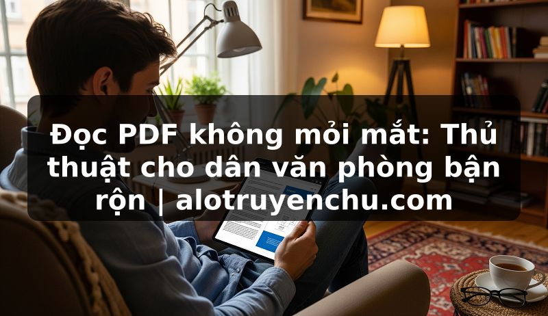 Truyện Tranh Đọc PDF không mỏi mắt: Thủ thuật cho dân văn phòng bận rộn | alotruyenchu.com