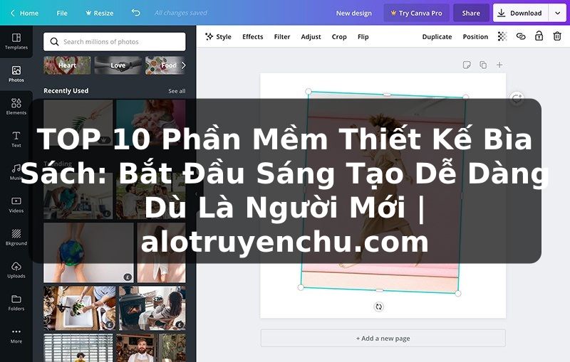 Truyện Tranh TOP 10 Phần Mềm Thiết Kế Bìa Sách: Bắt Đầu Sáng Tạo Dễ Dàng Dù Là Người Mới | alotruyenchu.com